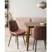Beliani Conjunto de 2 sillas de comedor Melrose Beliani Conjunto de 2 sillas de comedor Melrose Marrón