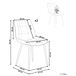 Beliani Conjunto de 2 sillas de comedor Melrose Beliani Conjunto de 2 sillas de comedor Melrose Marrón