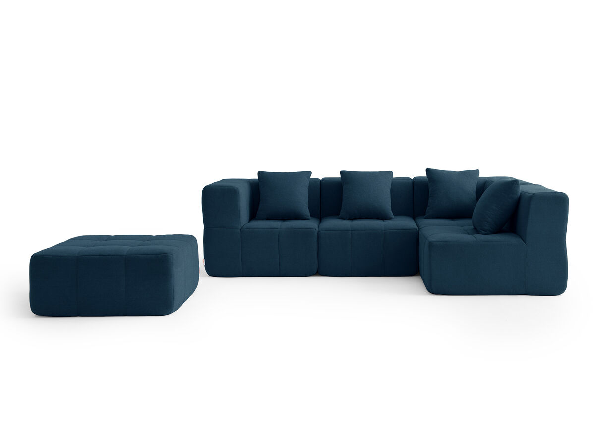 Sofá esquinero modular de 4 plazas con chaise longue