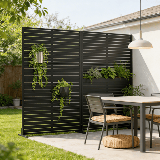 Divisória Nodepp em aço galvanizado 180x90 cm Preto casa.pro Divisória Nodepp em aço galvanizado 180x90 cm Preto casa.pro