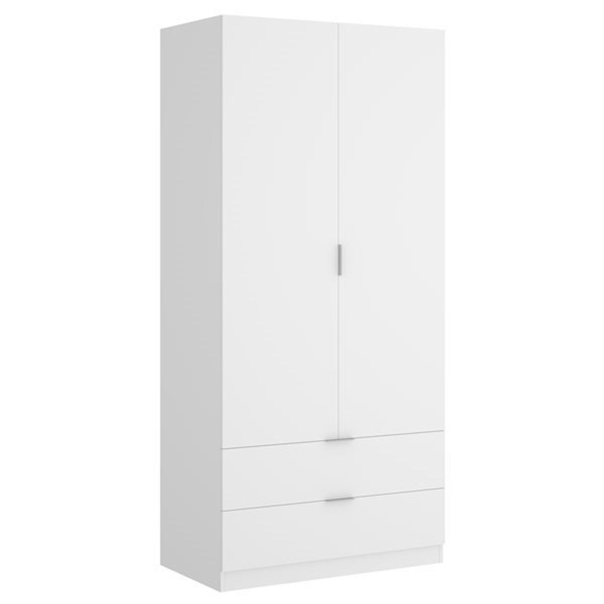 Armario Essen  puertas abatibles con  cajones 81 Blanco