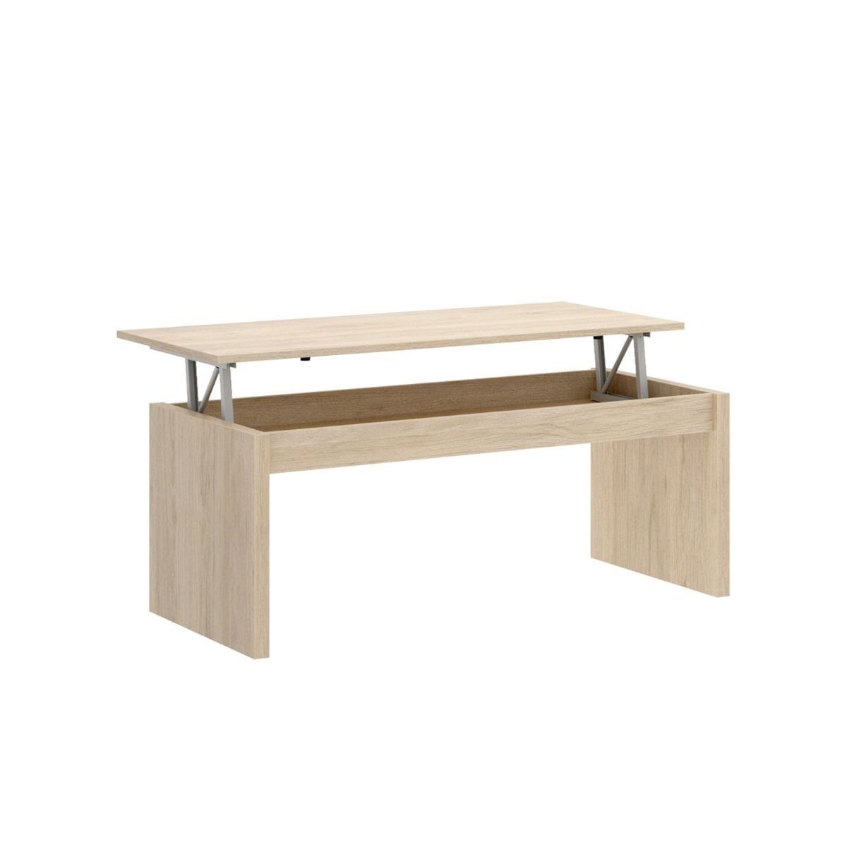 Mesa de centro elevable Side 102x50