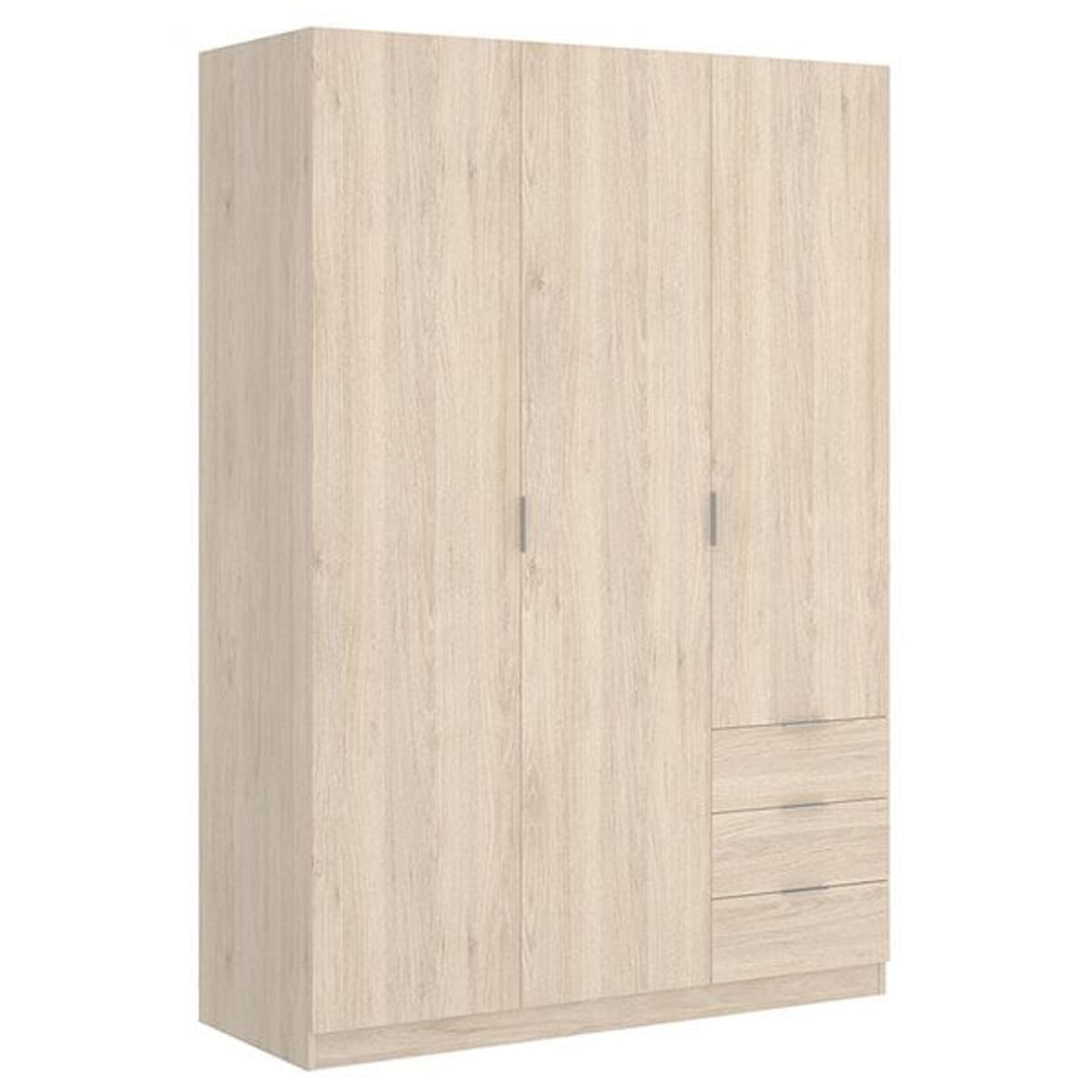 Armario Essen  puertas abatibles con  cajones 121 Natural