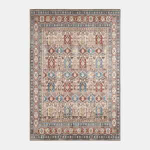 Tapete interior com padrão oriental multicolorido, Tomo, 290x200x0.5 cm