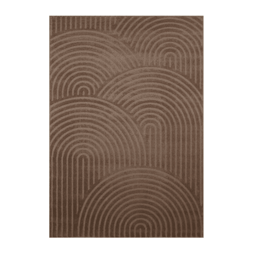 Tapete interior padrão arcos mocha, Brad, 160x120x1.1 cm