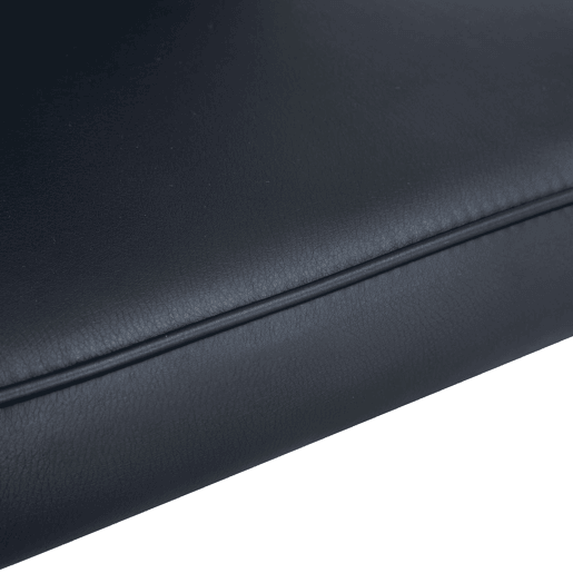 Cadeiras de sala de jantar 2 unidades 89 cm - modernas PU, pernas metálicas - preto prateado