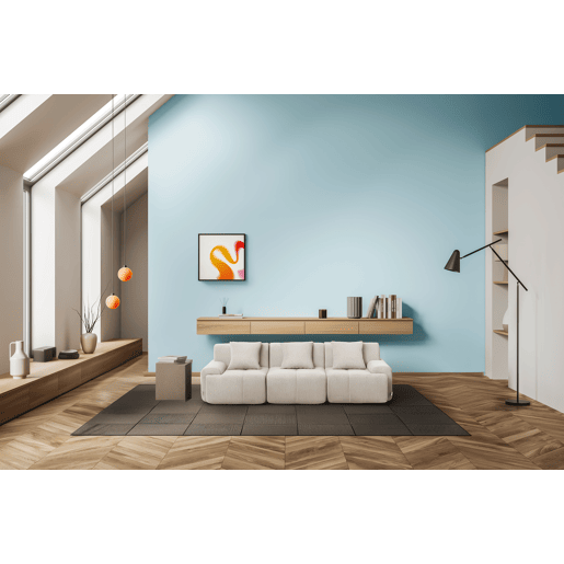 Sofá modular de 3 lugares, tecido chenille na cor branco marfim