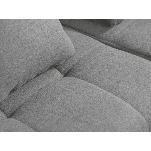 Sofá modular de 3 lugares, tecido bouclé na cor cinza nuvem Sofá modular de 3 lugares, tecido bouclé na cor cinza nuvem