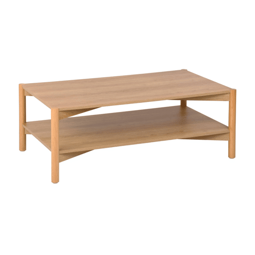 Mesa de centro retangular em decoração madeira, Harmony, Natural, 110x60x40 cm Mesa de centro retangular em decoração madeira, Harmony, Natural, 110x60x40 cm