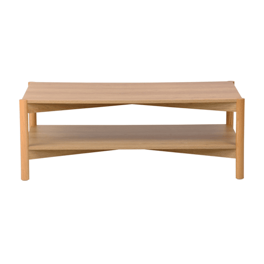 Mesa de centro retangular em decoração madeira, Harmony, Natural, 110x60x40 cm Mesa de centro retangular em decoração madeira, Harmony, Natural, 110x60x40 cm