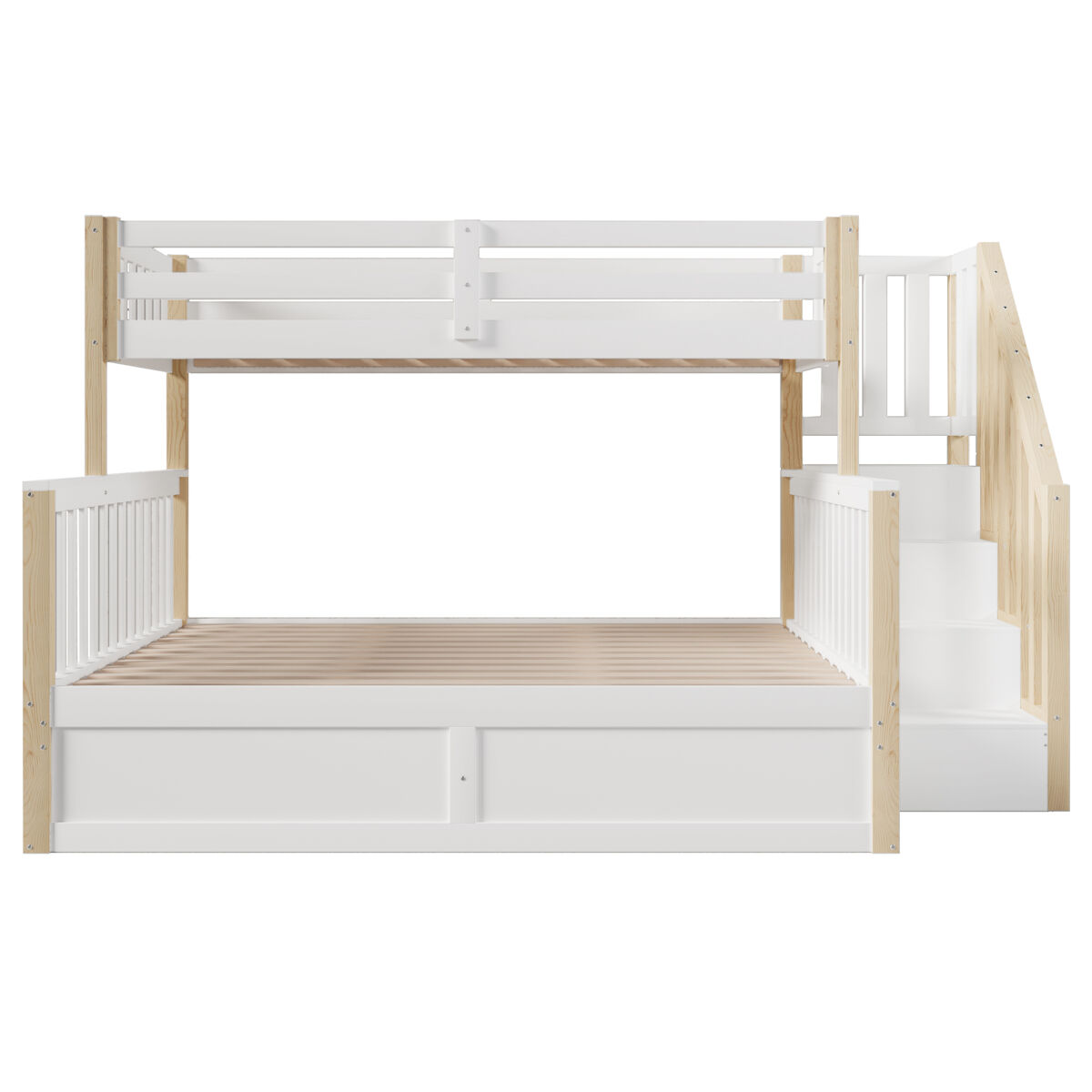 Cama litera 253x146 Natural/ Blanco