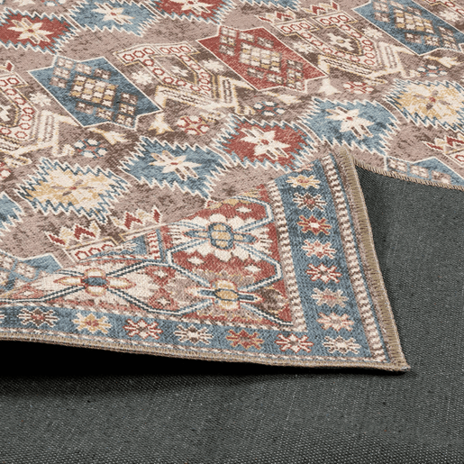 Tapete interior com padrão oriental multicolorido, Tomo, 230x160x0.5 cm