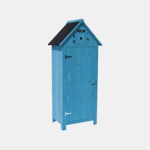 Armário de jardim Cabanon - 77 x 54,5 x 179 cm - Azul celeste