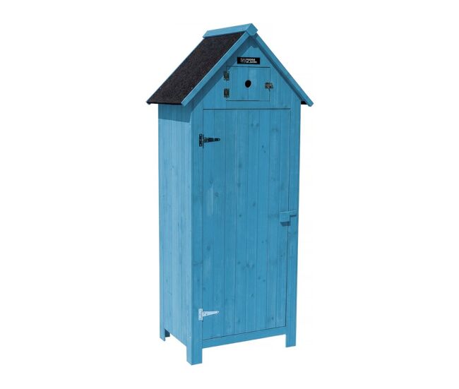 Mueble de jardín "cabanon" - 77 x 54,5 x 179 cm - azul cielo -