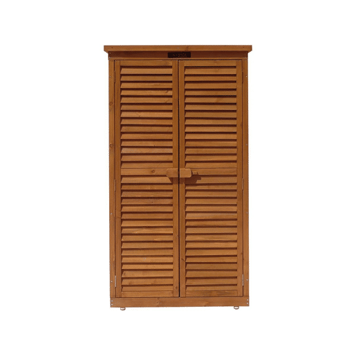 Armário de jardim Space - 87 x 46,5 x 160 cm - Marrom