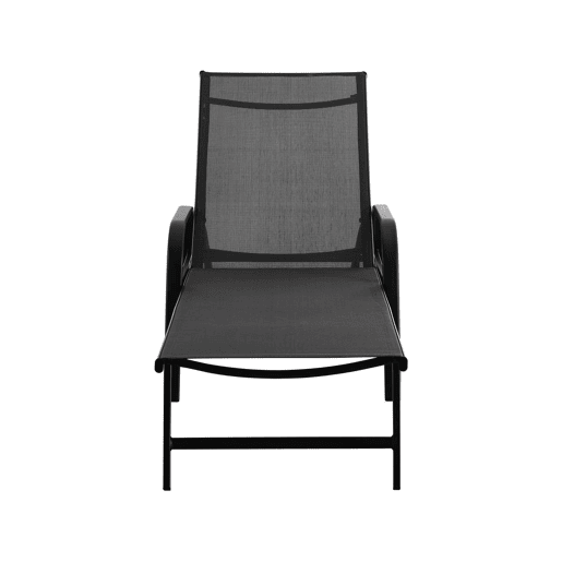 Conjunto de 2 espreguiçadeiras metálicas Farniente - Cinza