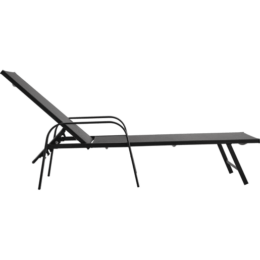 Conjunto de 2 espreguiçadeiras metálicas Farniente - Cinza