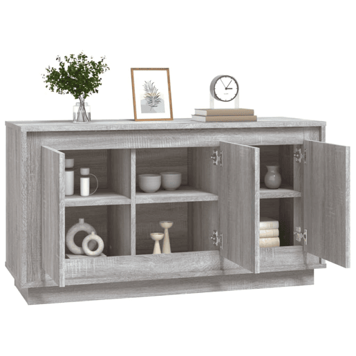 Aparador - Bufete - Móvei de apoio 102x35x55 cm derivados de madeira cinzento sonoma pt4314