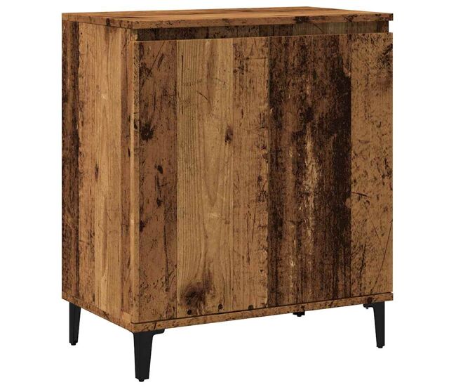 Aparador - mueble de almacenamiento de madera contrachapada envejecida 60x35x70 cm es2627