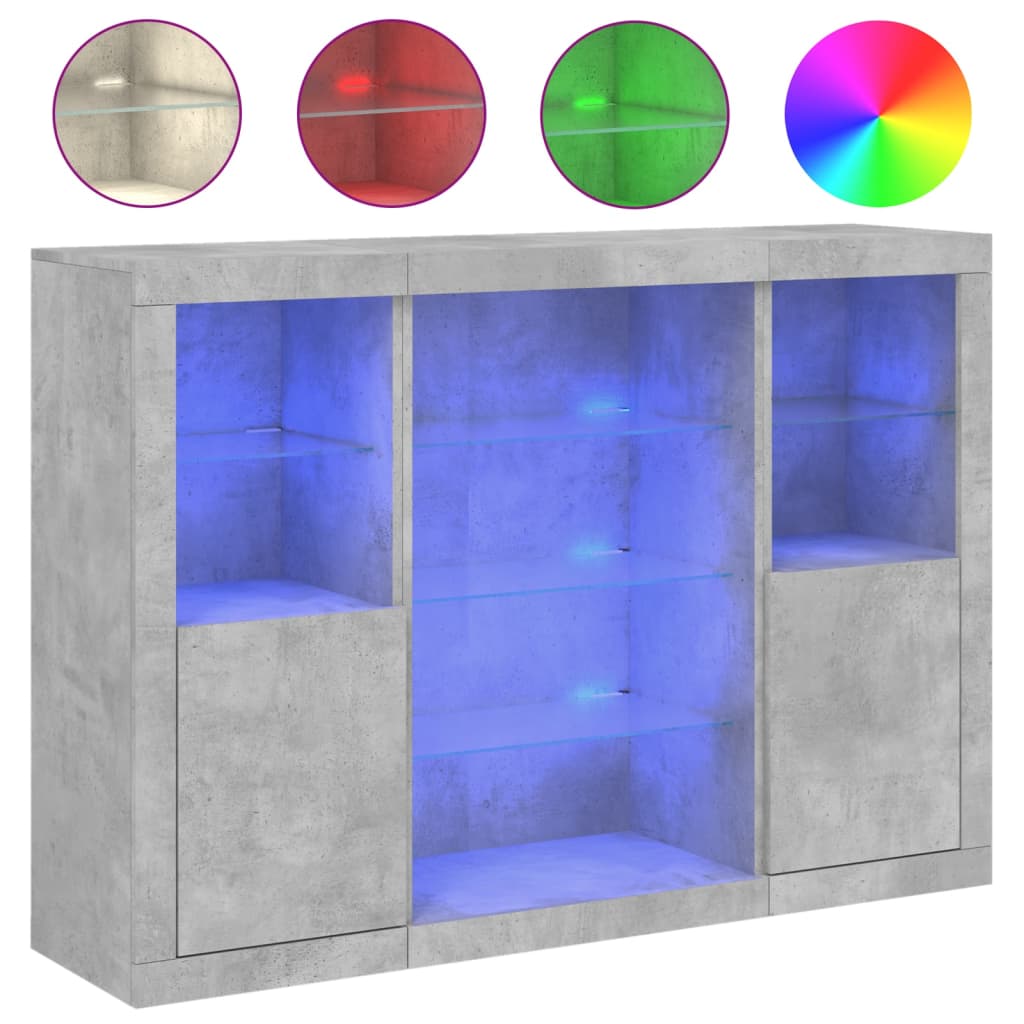 Aparador - Mueble de almacenamiento 142 Gris