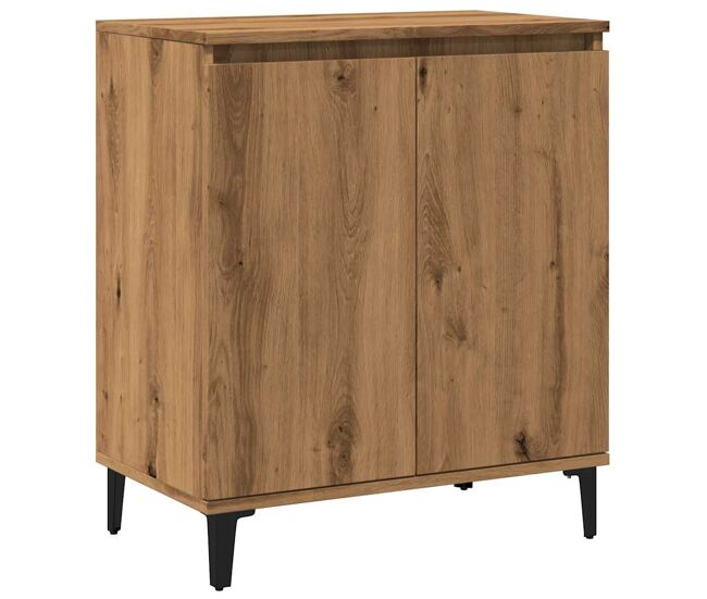 Aparador - mueble de almacenamiento madera contrachapada roble artisian 60x35x70 cm es4343
