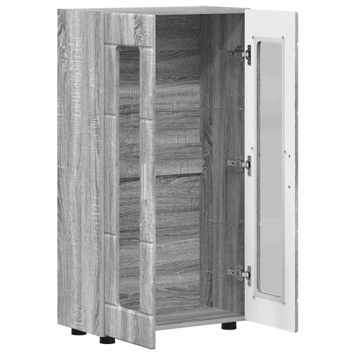 Bufete - Móvei de apoio Cinza Sonoma 55,5 x 29 x 103 cm Madeira processada pt4076