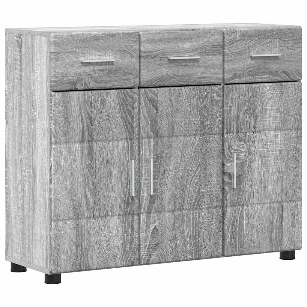 Aparador - Mueble de almacenamiento 88 Roble/ Gris