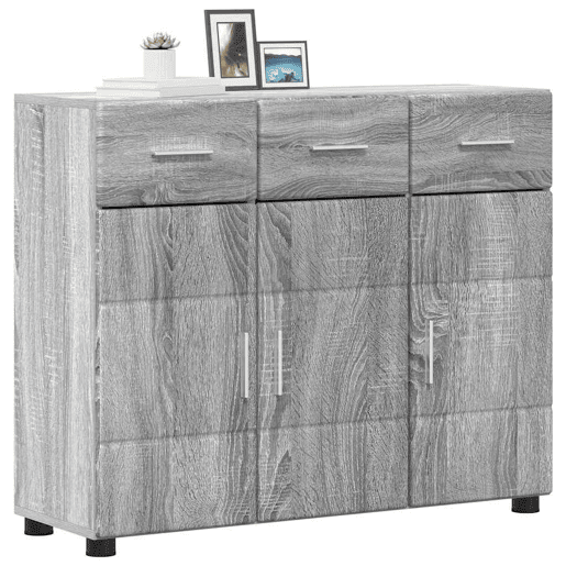 Bufete - Móvei de apoio Cinza Sonoma 88,5 x 30,5 x 73 cm Madeira processada pt4083