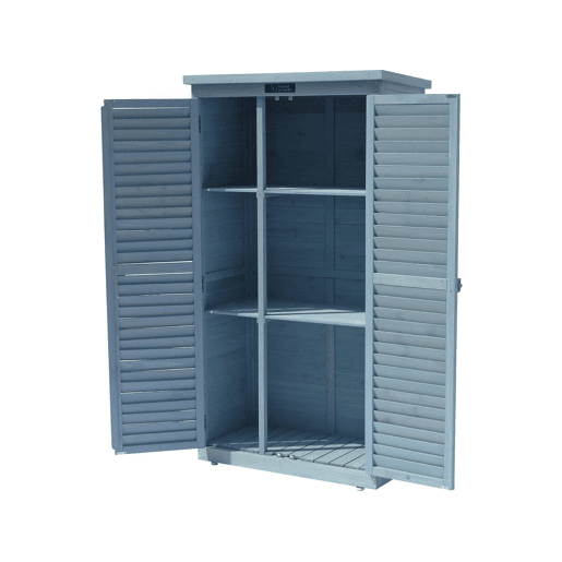 Armário de jardim Space - 87 x 46,5 x 160 cm - Azul celeste