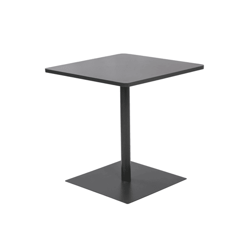 Set mesa de jardim bistrô quadrada de aço com 2 cadeiras Antracite - 70x70x73 cm Set mesa de jardim bistrô quadrada de aço com 2 cadeiras Antracite - 70x70x73 cm