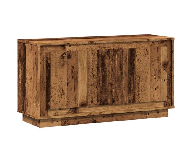 Aparador - mueble de almacenamiento de madera de ingeniería envejecida 102x35x55 cm es3232