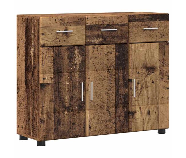 Aparador - mueble de almacenamiento madera vieja 88,5 x 30,5 x 73 cm madera de ingeniería es4728