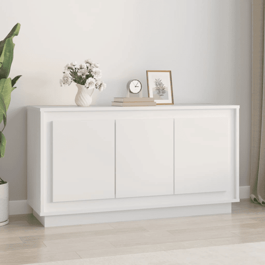 Aparador - Bufete - Móvei de apoio 102x35x55 cm derivados de madeira branco pt4214