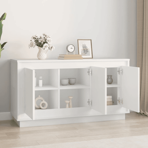 Aparador - Bufete - Móvei de apoio 102x35x55 cm derivados de madeira branco pt4214