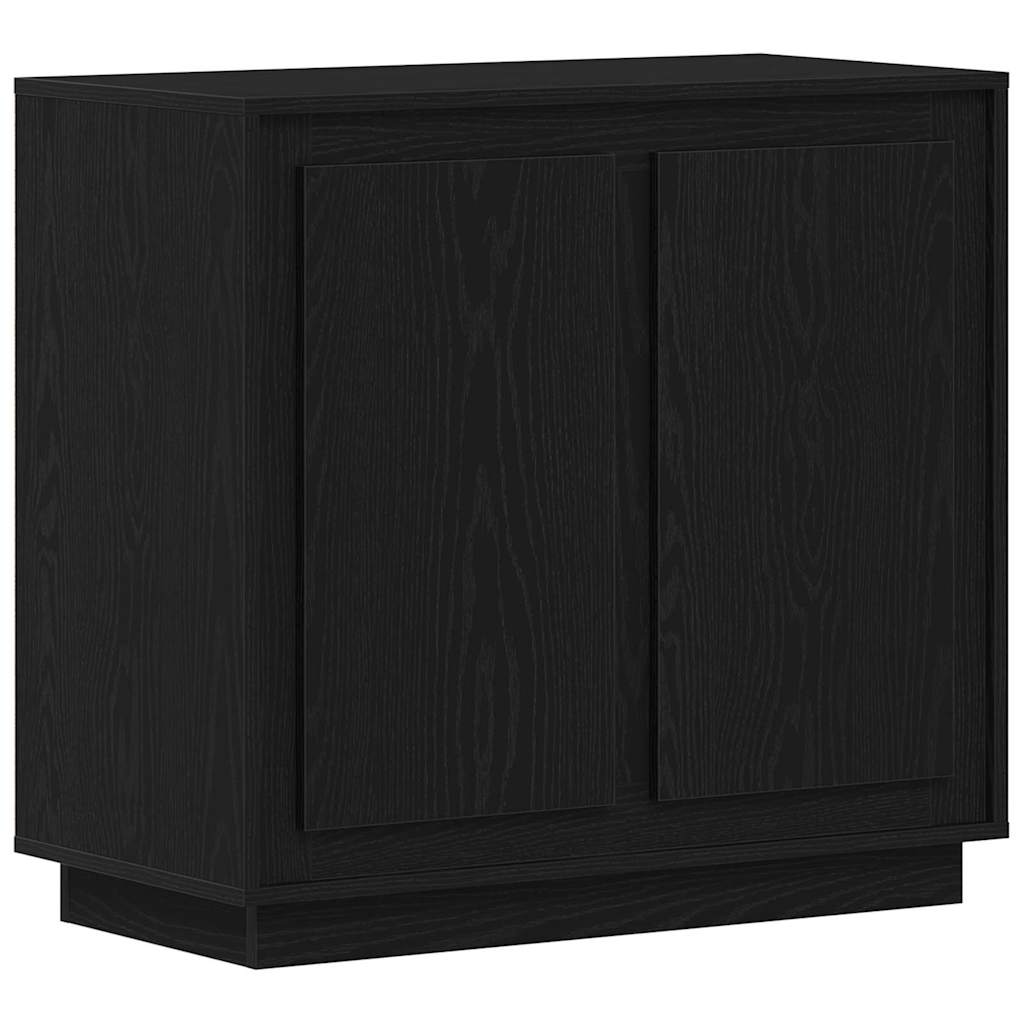Aparador - Mueble de almacenamiento 80 Negro/ Madera