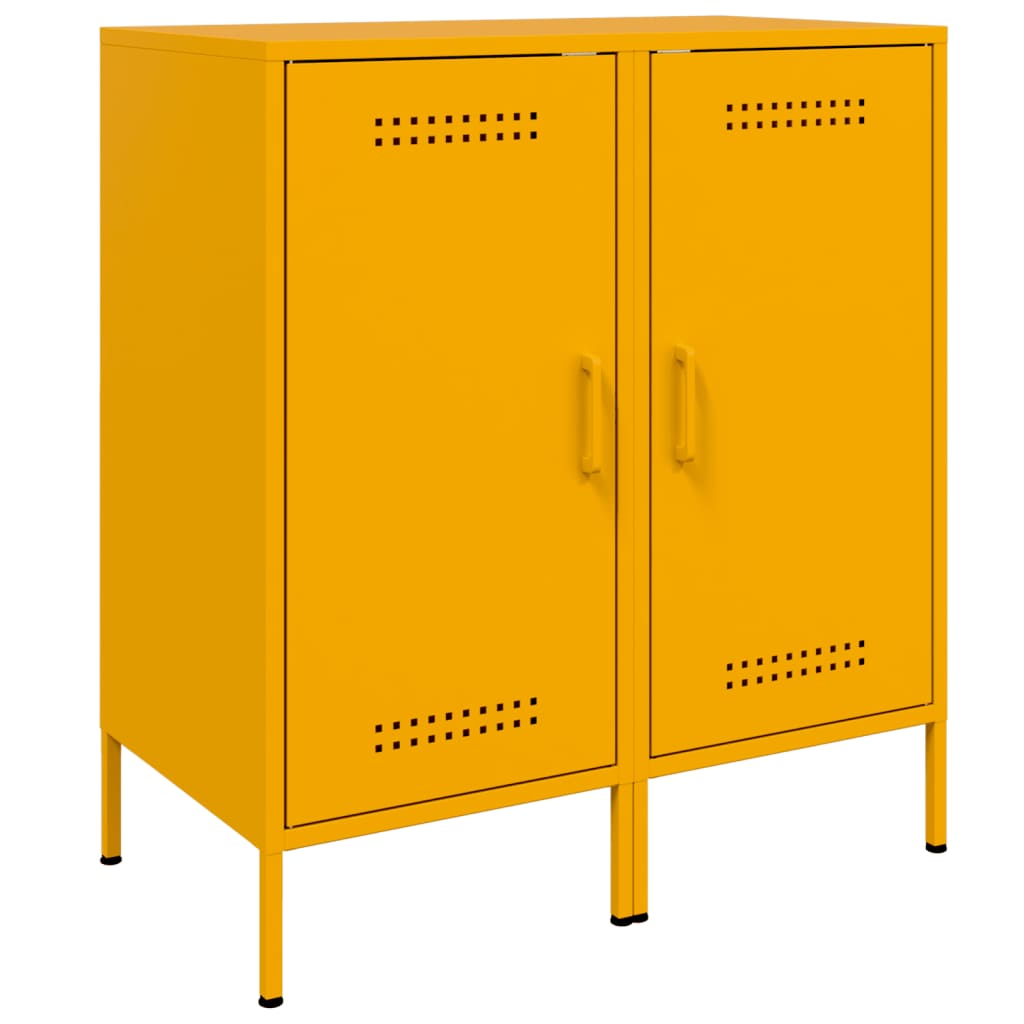 Aparador - Mueble de almacenamiento 2 uds 36 Amarillo