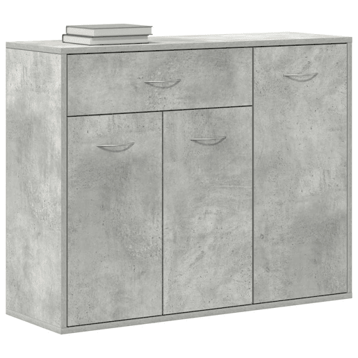 Aparador - Bufete - Móvei de apoio 88x30x70 cm contraplacado cinzento cimento pt2851