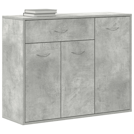 Aparador - Bufete - Móvei de apoio 88x30x70 cm contraplacado cinzento cimento pt2851