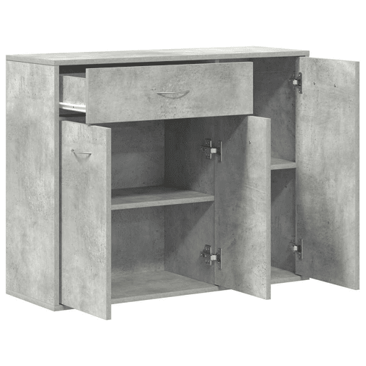 Aparador - Bufete - Móvei de apoio 88x30x70 cm contraplacado cinzento cimento pt2851