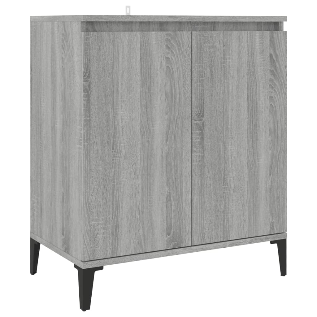 Aparador - Mueble de almacenamiento 60 Roble/ Gris