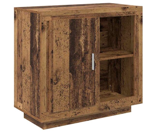 Aparador - mueble de almacenamiento madera vieja 80 x 40 x 75 cm madera de ingeniería es4726