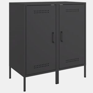 Aparadores - Bufetes - Móveis de apoio 2 pcs 36x39x79 cm aço preto pt5257