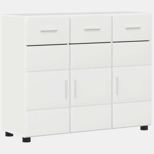 Bufete - Móvei de apoio Branco Brilhante 88,5 x 30,5 x 73 cm Madeira processada pt1681