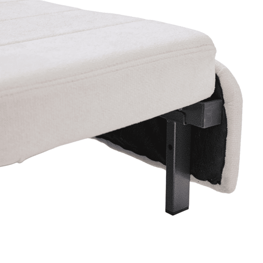Sofá multifuncional de 2 lugares - Dobrável, extensível, lavável, com USB e porta-copos - Bege