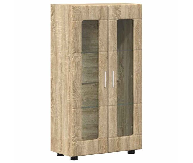 Aparador - mueble de almacenamiento roble sonoma 55,5 x 29 x 103 cm madera de ingeniería es5044