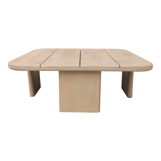 Mesa de centro de jardim quadrada em madeira de acácia, 70 cm Natural - 70x70x25 cm