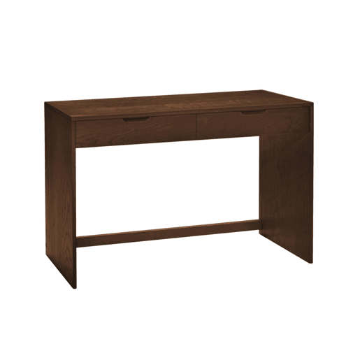 Consola com efeito madeira com 2 gavetas, 120cm Madeira de nogueira - 120x35x75 cm