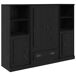 Aparador alto - Mueble de almacenamiento 3 pcs 132 Aparador alto - Mueble de almacenamiento 3 pcs 132 Blanco