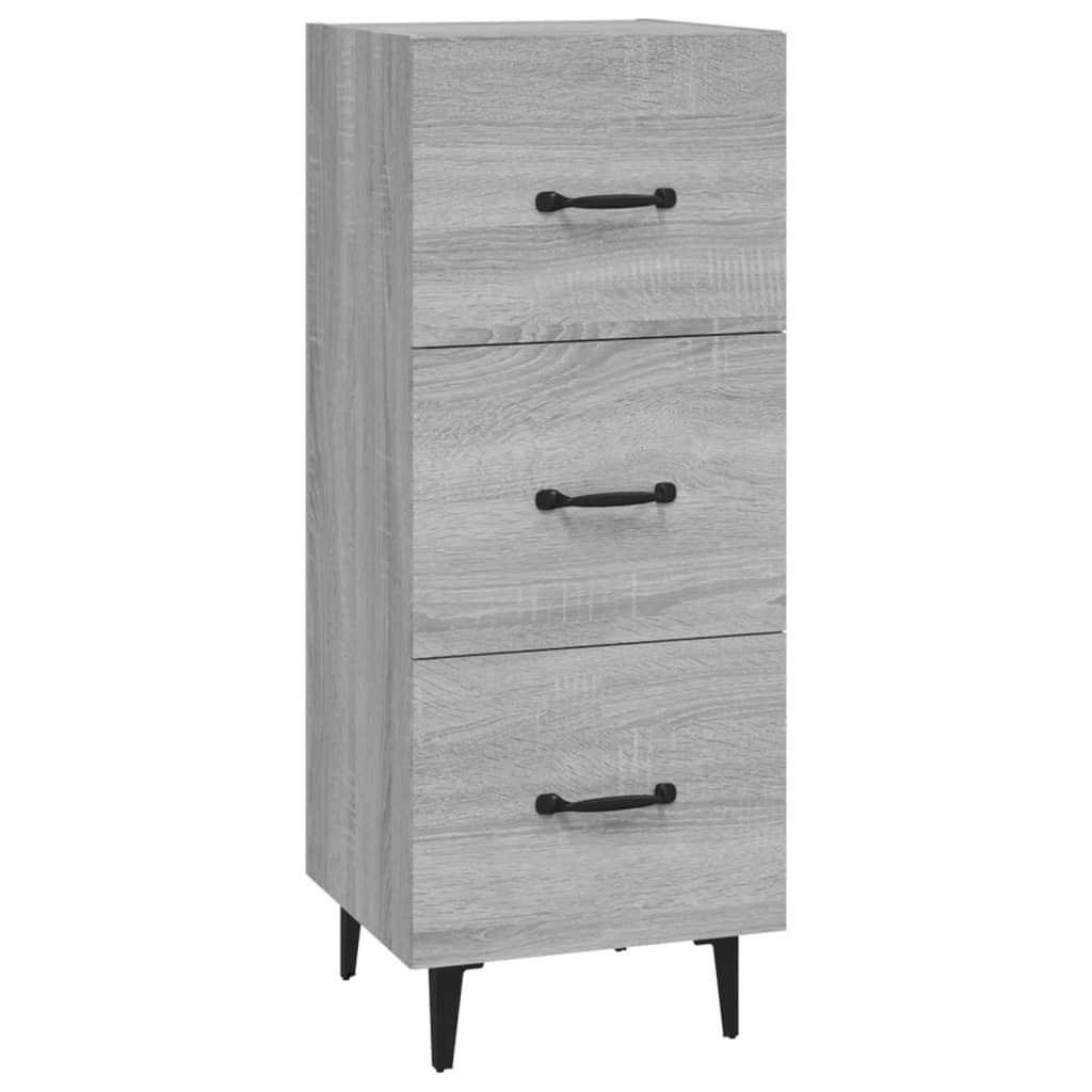 Aparador - Mueble de almacenamiento 34 Roble/ Gris