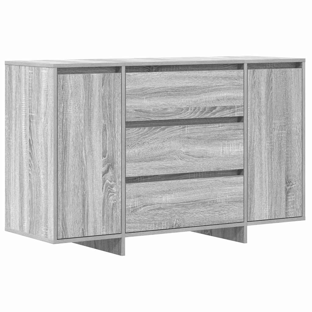 Aparador - Mueble de almacenamiento 120 Roble/ Gris